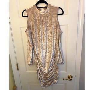 Express Long Sleeved Blush Pink Mini Dress